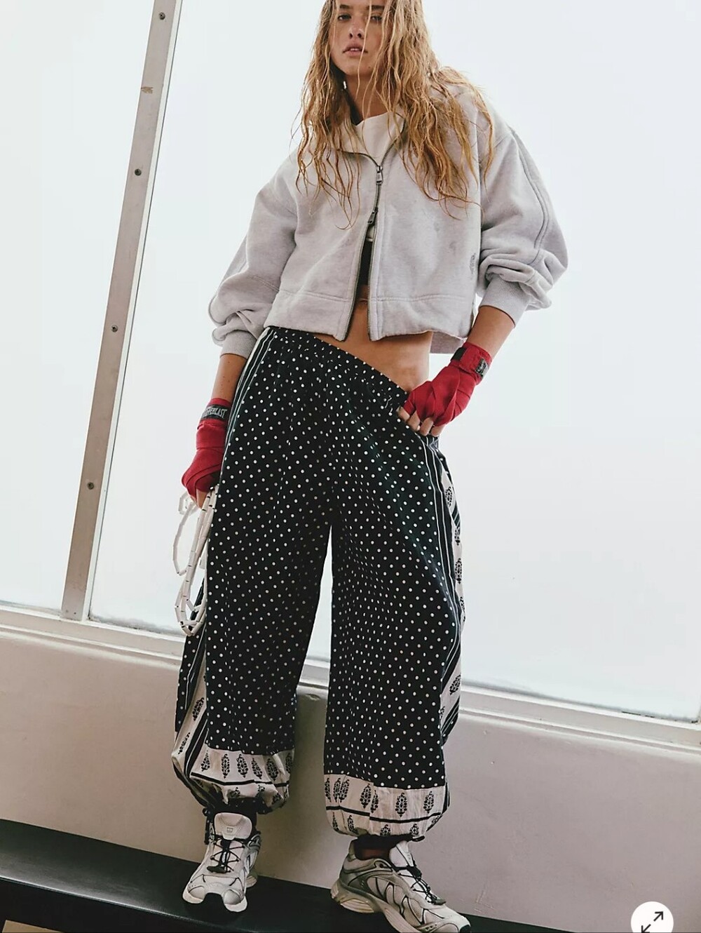 New Free People Movement On It Printed Balloon Pants, Sold Out Online